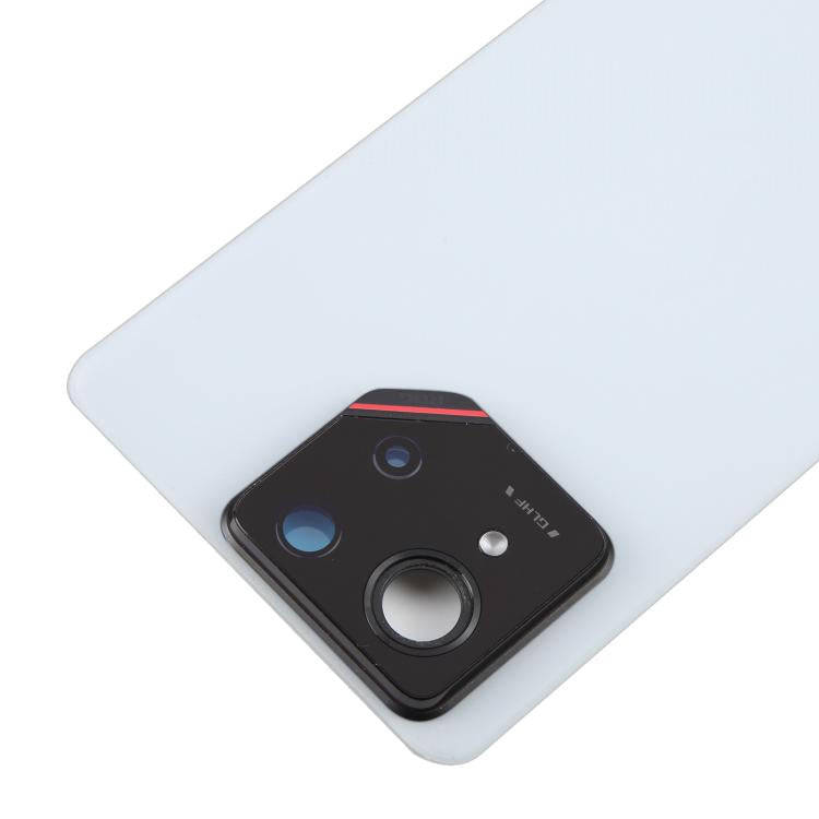 For Asus ROG Phone 9 5G Original Glass Battery Back Cover with Camera Lens Cover(Matte White)
