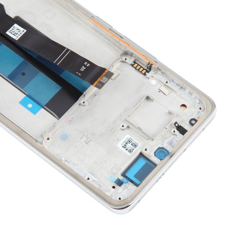 For Xiaomi Poco X7 5G AMOLED Original LCD Screen Digitizer Full Assembly with Frame (Silver)