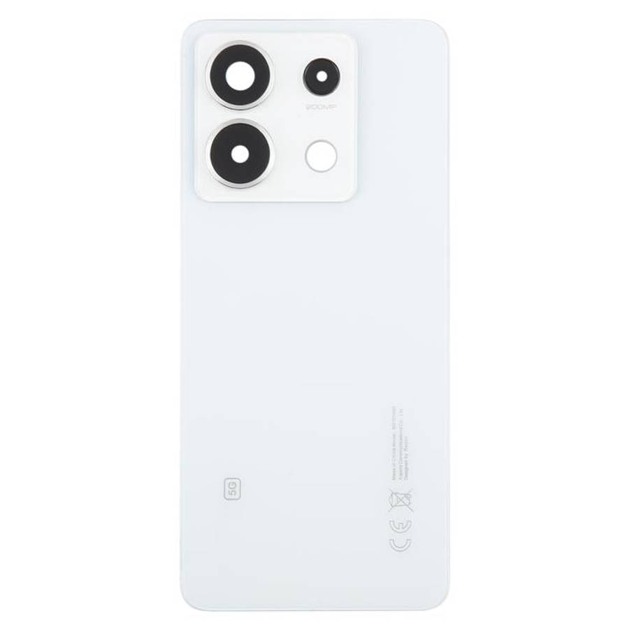 For Xiaomi Redmi Note 13 Pro 5G OEM Battery Back Cover with Camera Lens Frame(White)