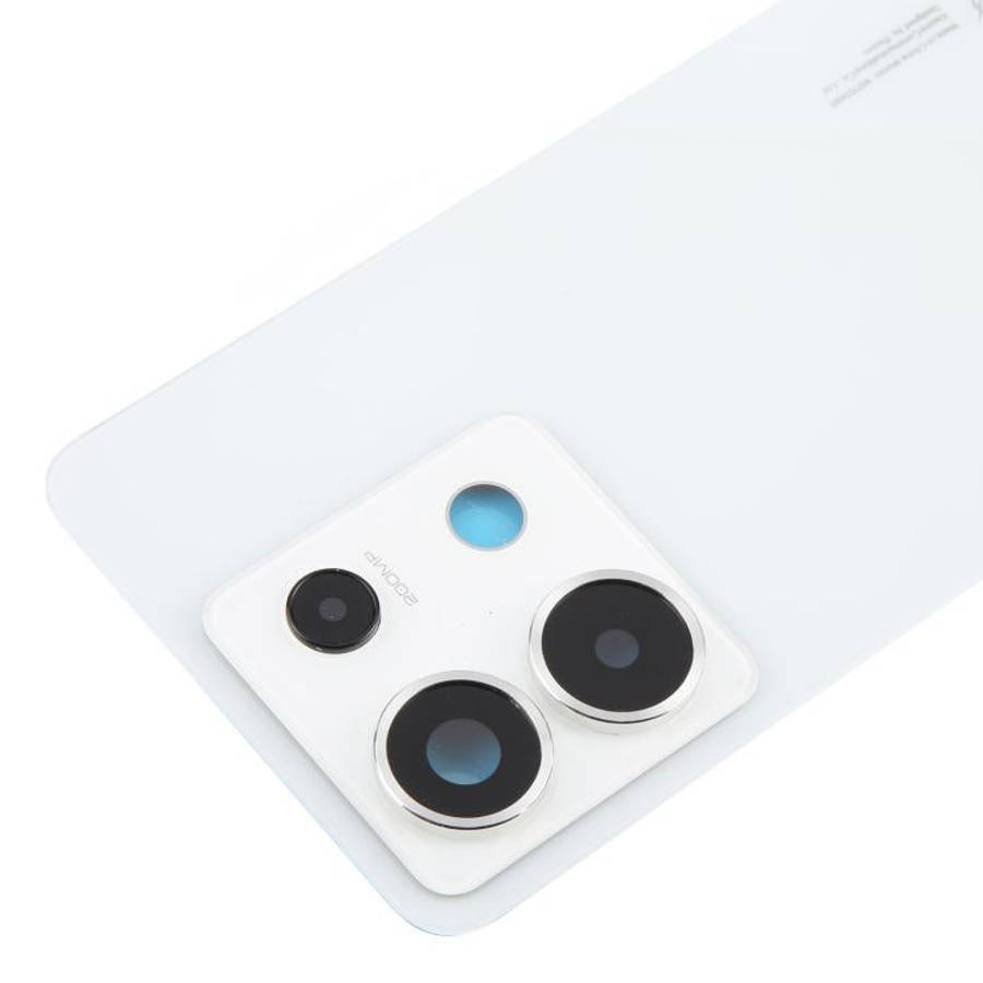 For Xiaomi Redmi Note 13 Pro 5G OEM Battery Back Cover with Camera Lens Frame(White)