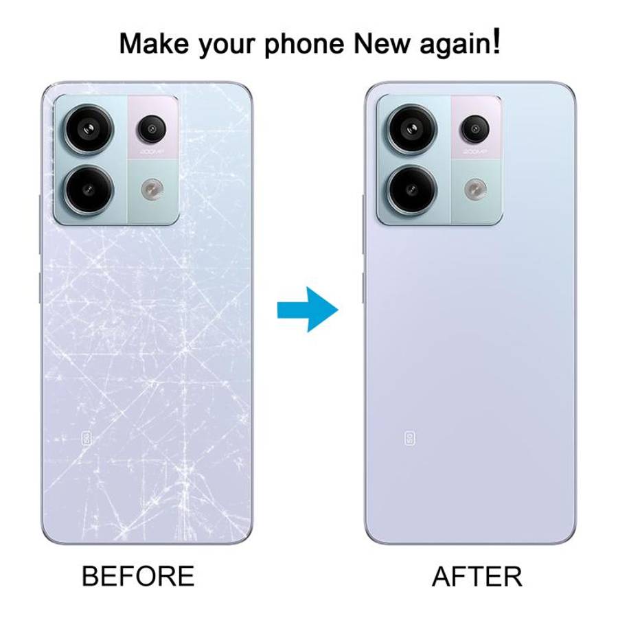 For Xiaomi Redmi Note 13 Pro 5G OEM Battery Back Cover with Camera Lens Frame(White)