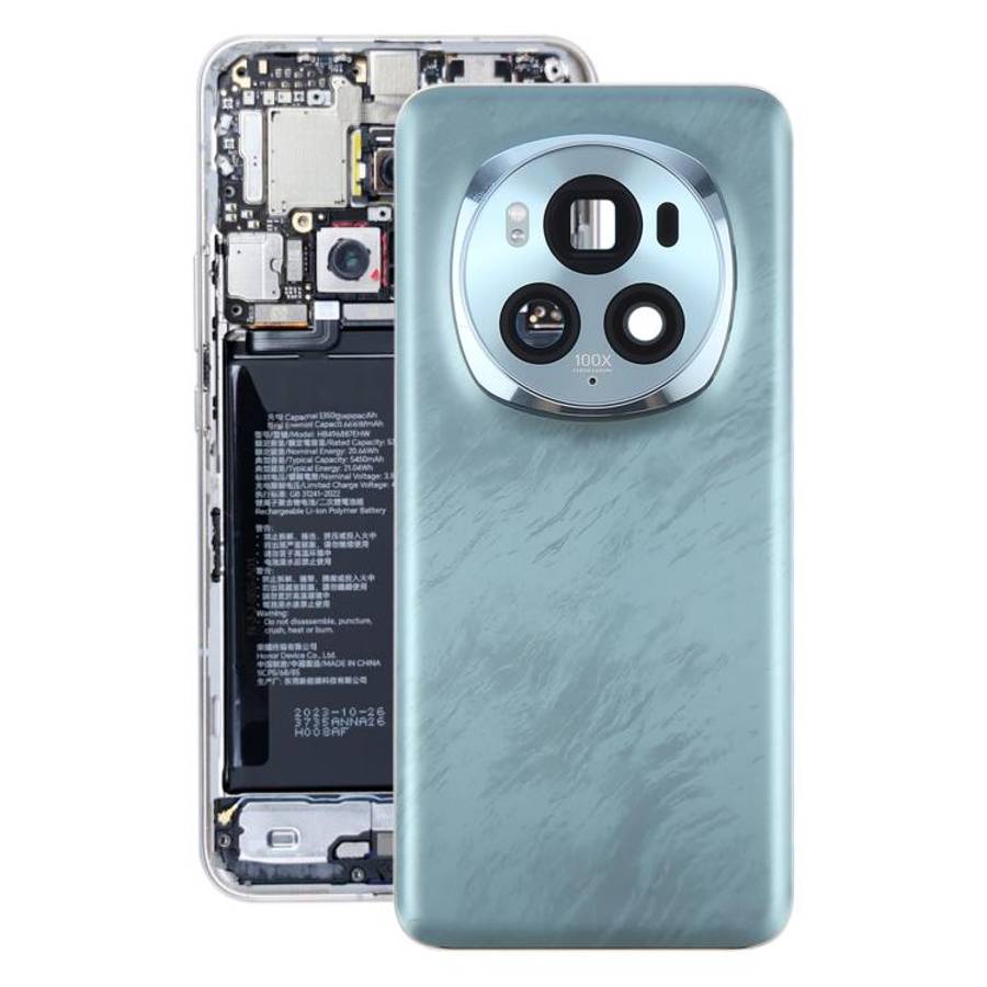 For Honor Magic6 Pro Battery Back Cover with Camera Lens Frame(Green)