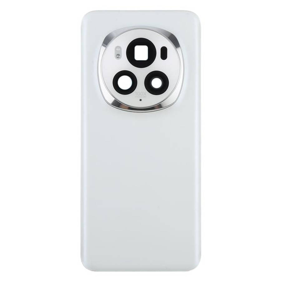 For Honor Magic6 Pro Battery Back Cover with Camera Lens Frame(White)