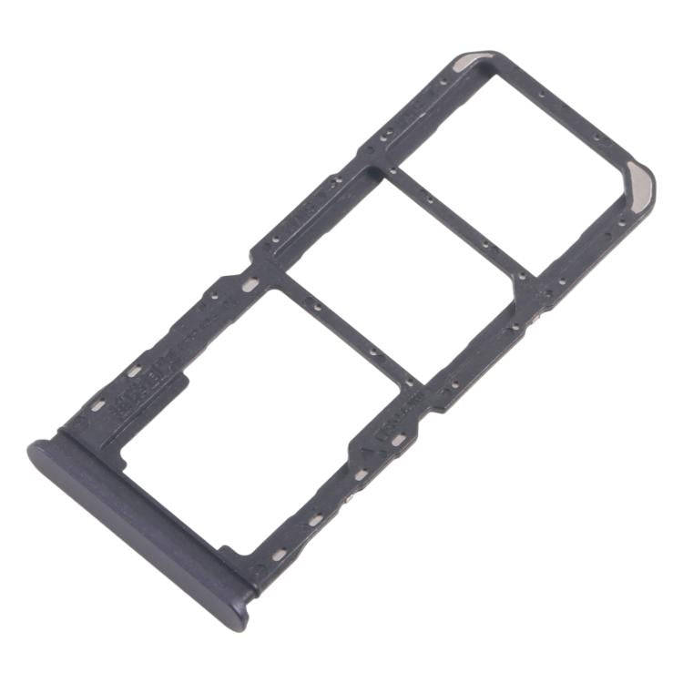 For Realme 11x 5G RMX3785 10pcs Original SIM Card Tray + SIM Card Tray + Micro SD Card Tray (Black)
