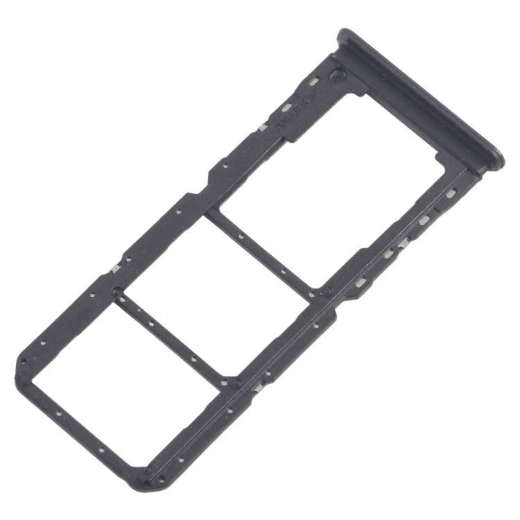 For Realme 11x 5G RMX3785 10pcs Original SIM Card Tray + SIM Card Tray + Micro SD Card Tray (Black)