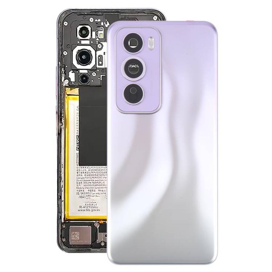 For OPPO Reno12 Pro 5G CPH2629 Original Battery Back Cover with Camera Lens Frame(Purple)