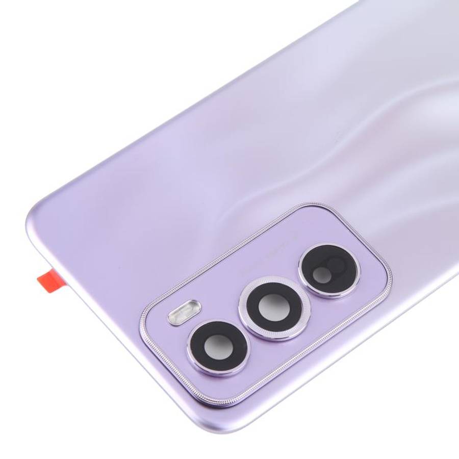 For OPPO Reno12 Pro 5G CPH2629 Original Battery Back Cover with Camera Lens Frame(Purple)