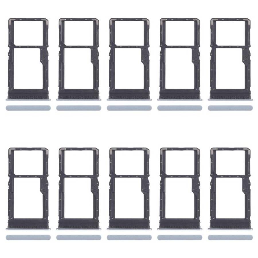 For Xiaomi Redmi 13 4G 10pcs SIM Card Tray + SIM Card Tray / Micro SD Card Tray (Blue)