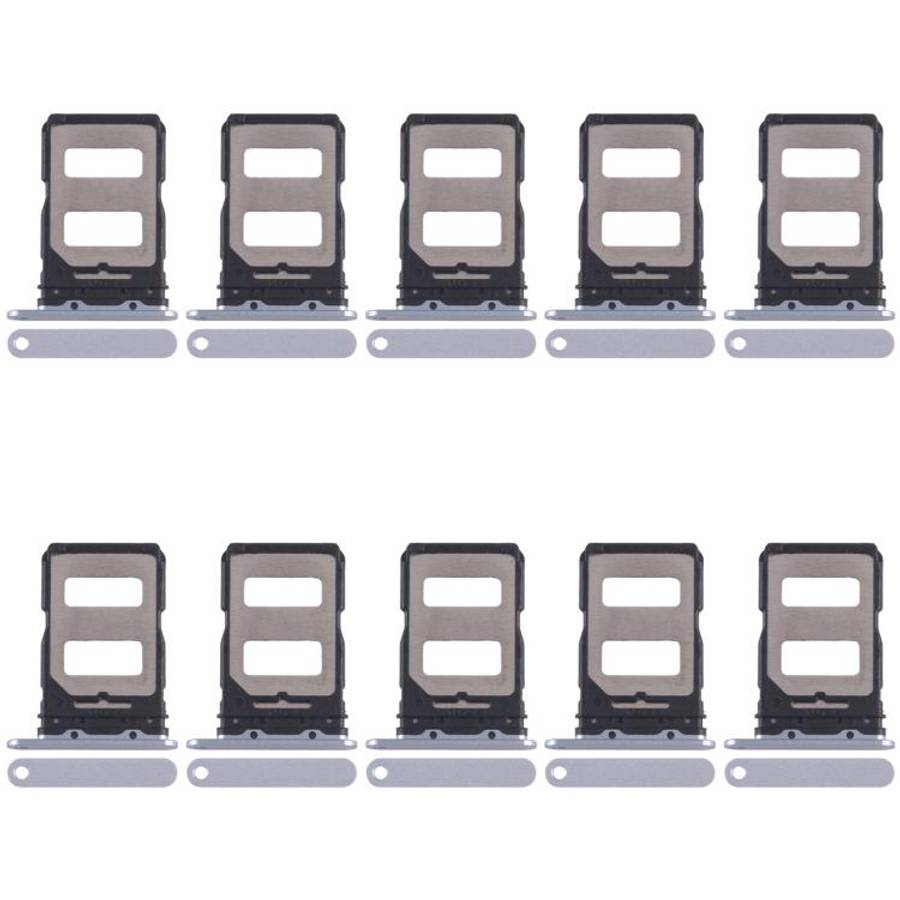 For Xiaomi Civi 4 Pro 10pcs SIM Card Tray + SIM Card Tray (Blue)