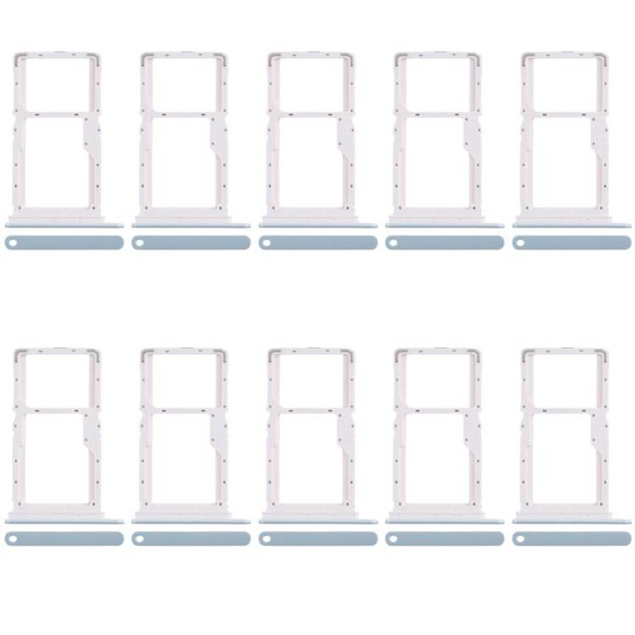 For Xiaomi Poco X6 Neo 5G 10pcs SIM Card Tray + SIM Card Tray / Micro SD Card Tray (Blue)