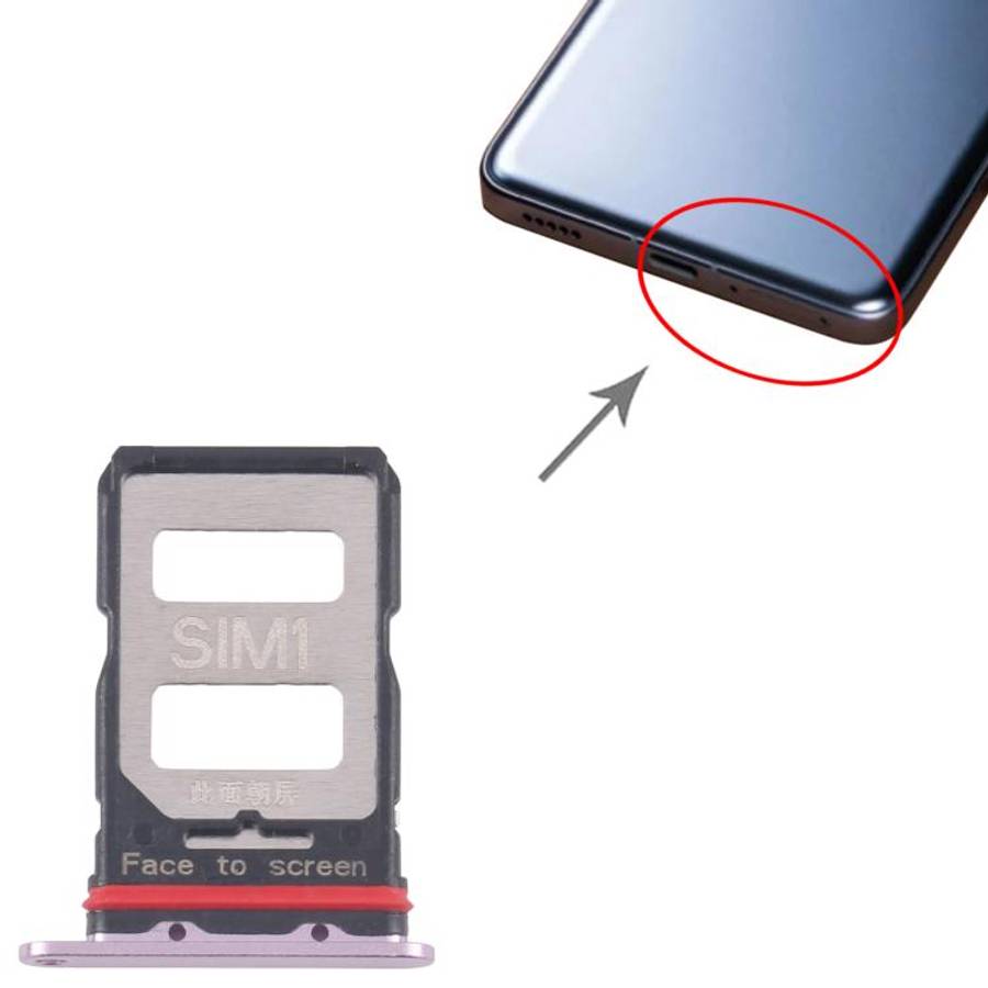 For Xiaomi Redmi K70 Pro 10pcs SIM Card Tray + SIM Card Tray (Pink)