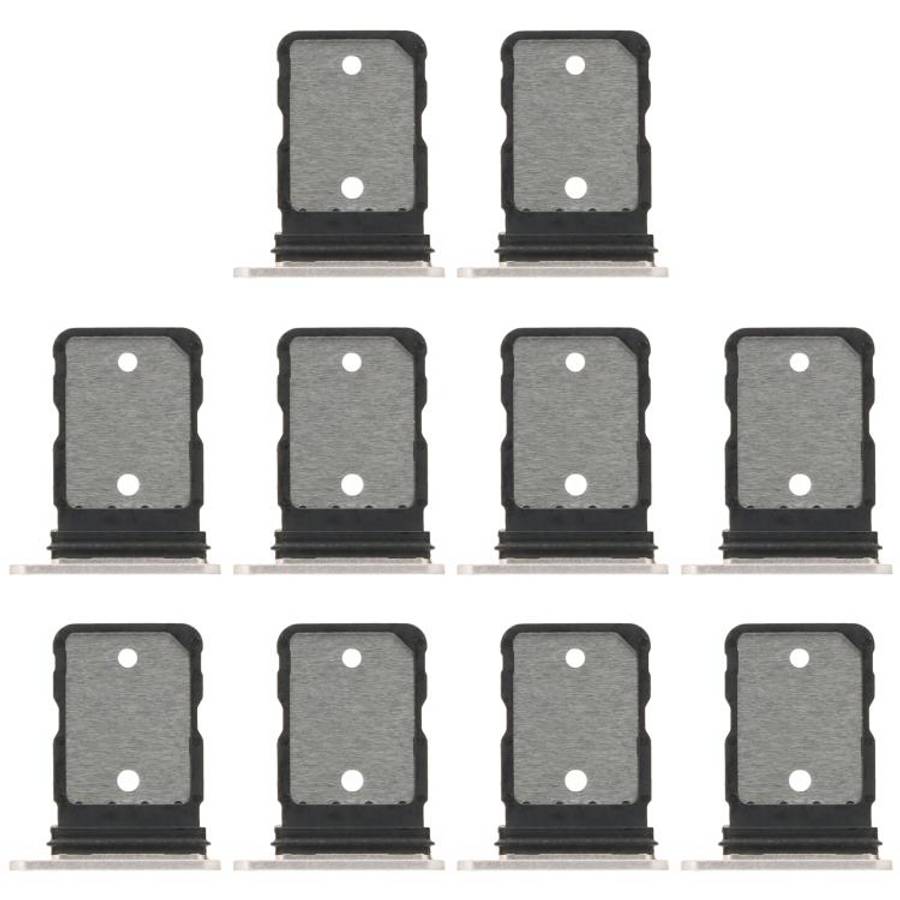 For Google Pixel 9 Pro Fold 10pcs SIM Card Tray (White)