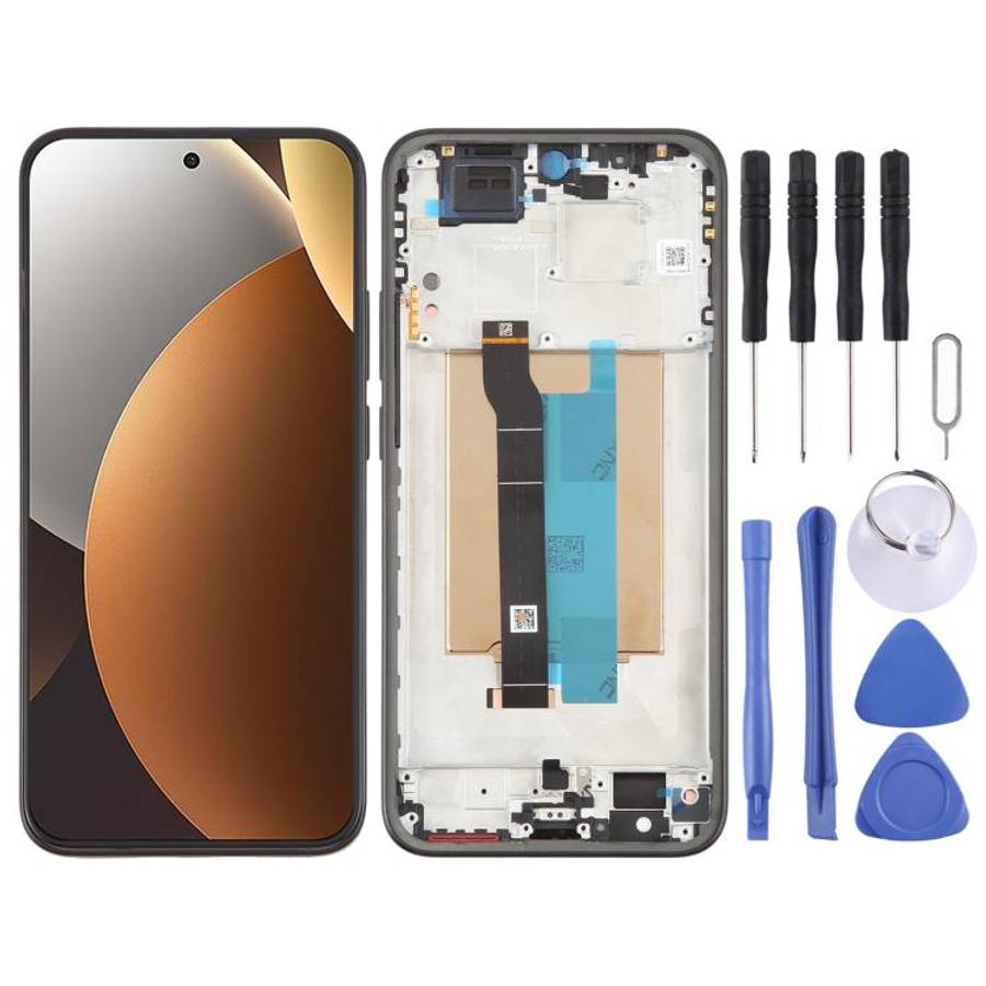 For Xiaomi Redmi Note 15 Pro 5G Original LCD Screen Digitizer Full Assembly with Frame (Black)