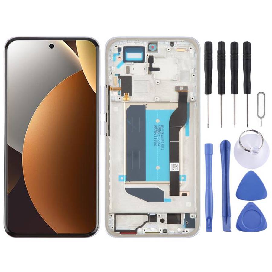 For Xiaomi Redmi Note 15 Pro+ Original LCD Screen Digitizer Full Assembly with Frame (Purple)