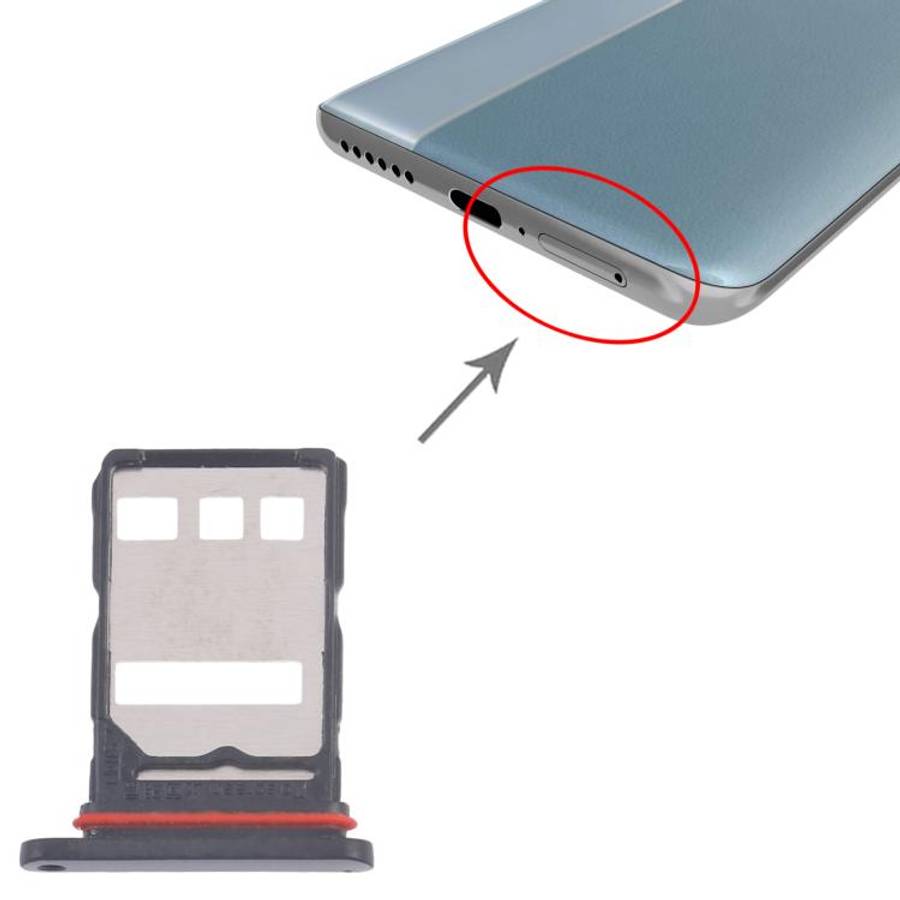 For Honor 100 Pro 10pcs Original SIM Card Tray + SIM Card Tray (Black)