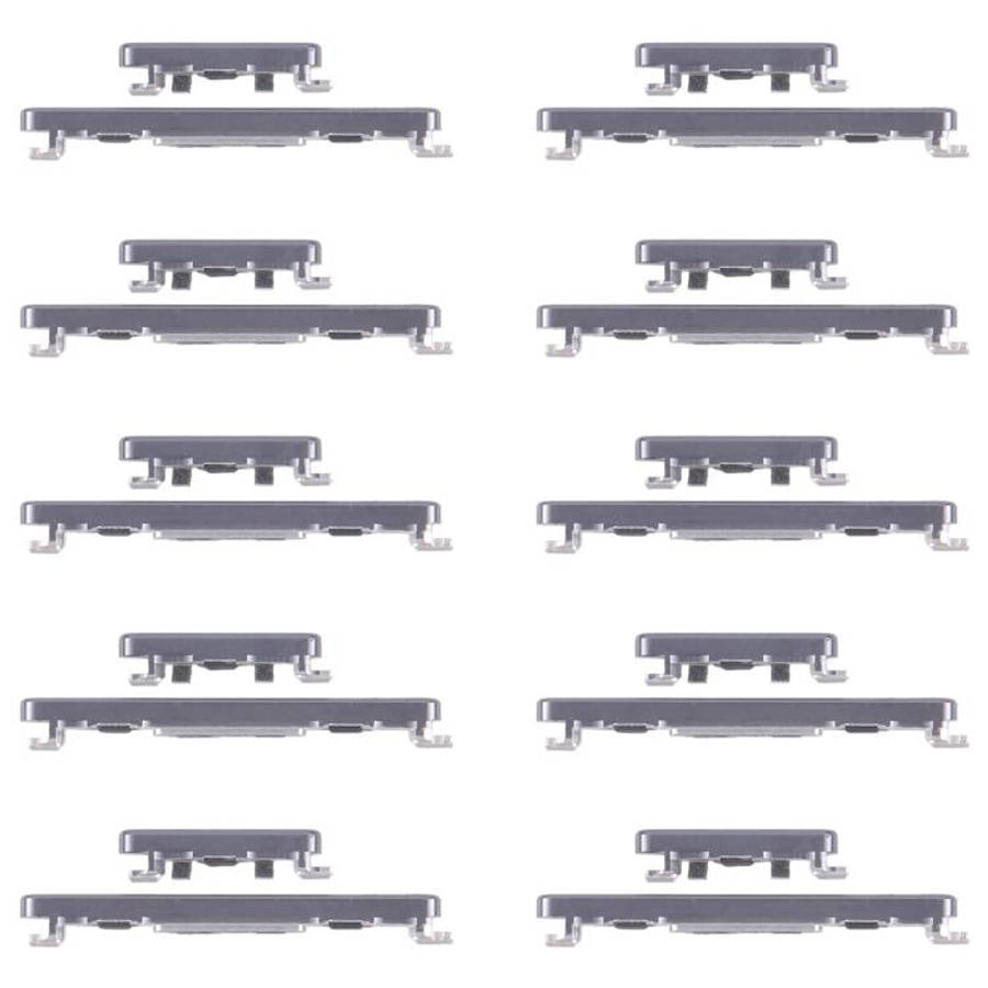 For Honor Magic6 Pro 10pairs Original Power Button and Volume Control Button (Black)