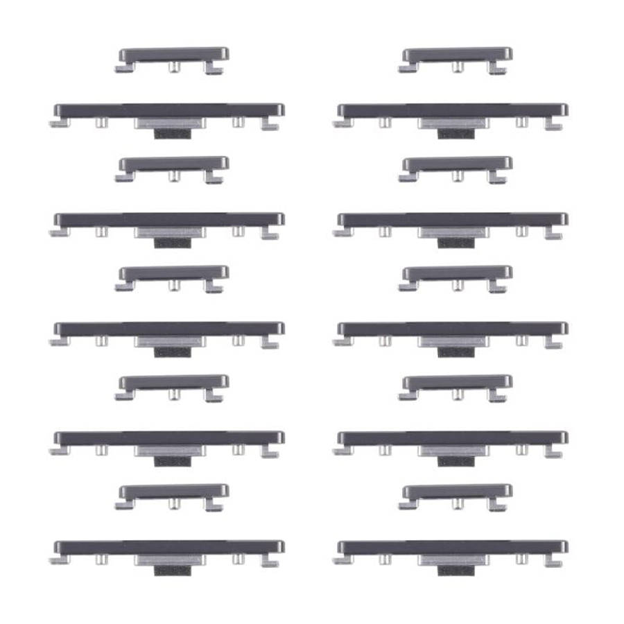 For Huawei P60 Pro 10pairs Original Power Button and Volume Control Button (Black)