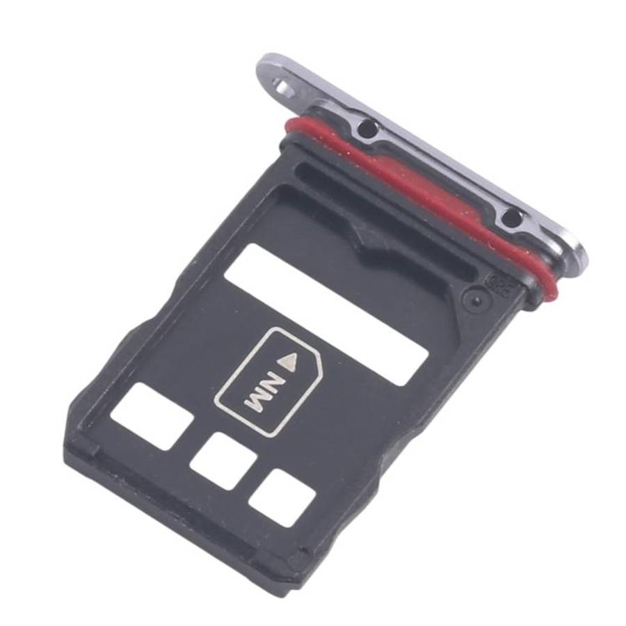 For Huawei P50 Pro 10pcs Original SIM Card Tray + NM Card Tray (Black)
