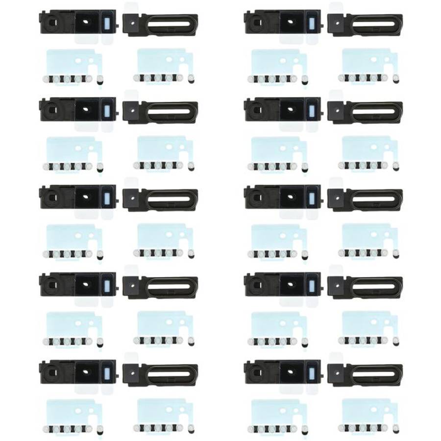 For iPhone 17 Pro Max 10sets Speaker Ringer Buzzer Dustproof Mesh (Silver)