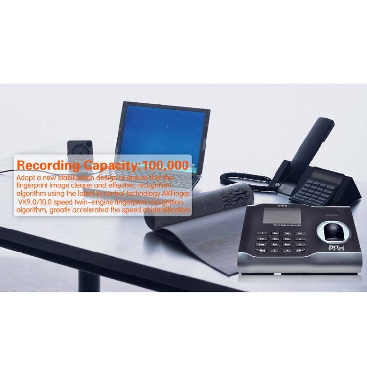 U160 3.0 inch Color Screen ZK Software Fingerprint Time Attendance with TCP/IP, USB Communication...