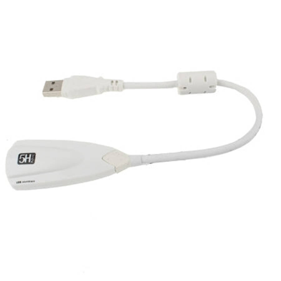 Steel Series 5H V2 USB 7.1 Channel Sound Adapter External Sound Card(White)
