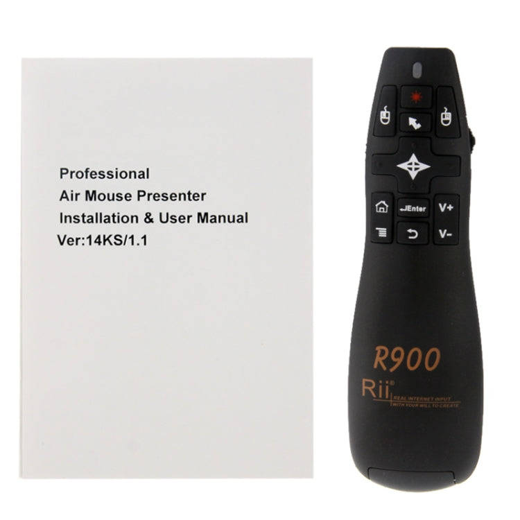 2.4G Wireless Presenter Laser Pointer Fly Mouse Rii Professional Air Mouse R900 for HTPC / Androi...
