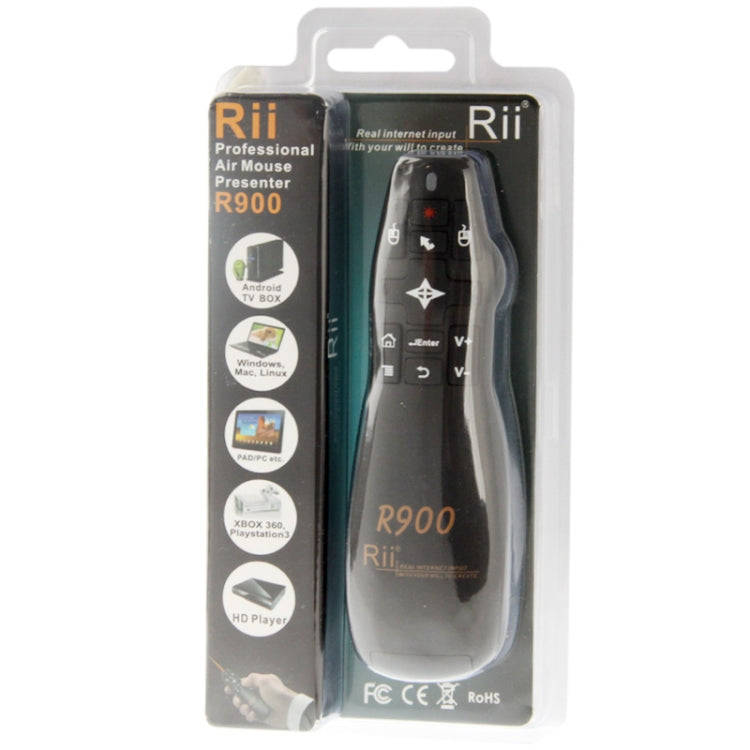 2.4G Wireless Presenter Laser Pointer Fly Mouse Rii Professional Air Mouse R900 for HTPC / Androi...