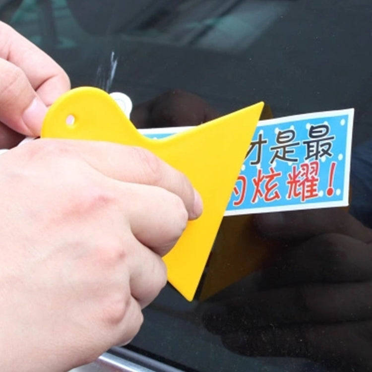 KANEED 10 PCS Car Window Wrapping Film Scraper Thickening Car Sticker Tool, Size: 11cm x 9.5cm(Ye...