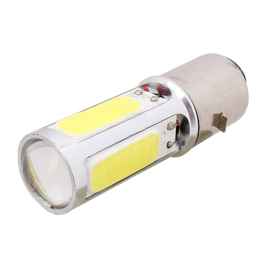 BA20D 1250LM 20W + 5W 5 x COB LED White Light Motorcycle Brake Light Lamp Bulb, DC 12V
