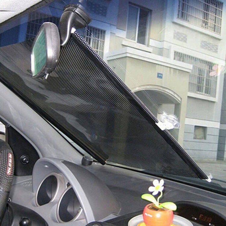 Retractable Car Window Sun Shade for Automobile Front and Back Windshield, Size: 125cm x 50cm, Ra...