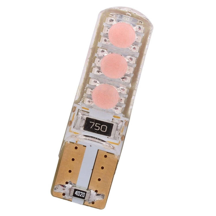 10 PCS T10 3W 300LM Silicone 6 LED SMD 5050 Car Clearance Lights Lamp, DC 12V