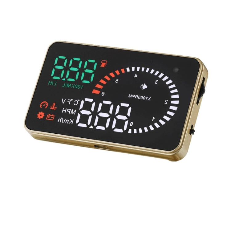 X6 3.5 inch Car OBDII / EUOBD HUD Vehicle-mounted Head Up Display Security System, Support Speed ...