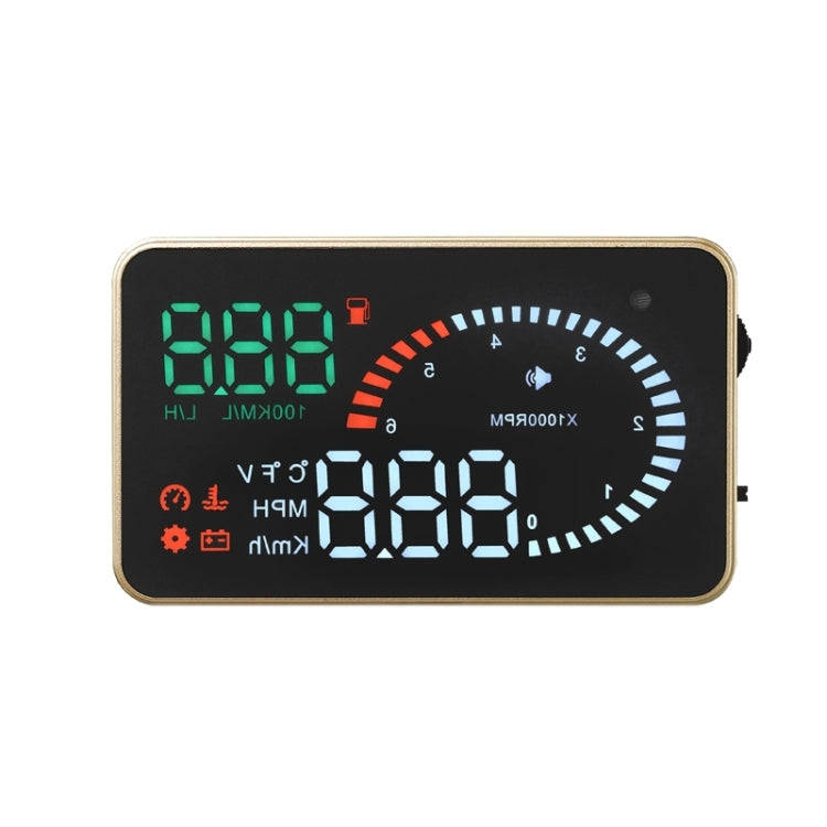 X6 3.5 inch Car OBDII / EUOBD HUD Vehicle-mounted Head Up Display Security System, Support Speed ...
