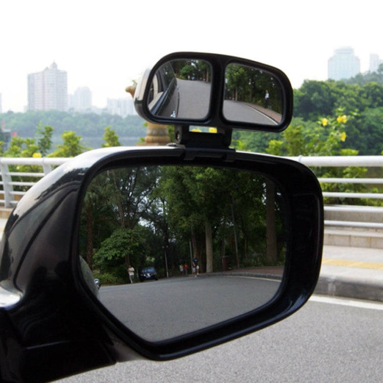 Right Side Rear View Blind Spot Mirror Universal adjustable Wide Angle Auxiliary Mirror(Black)