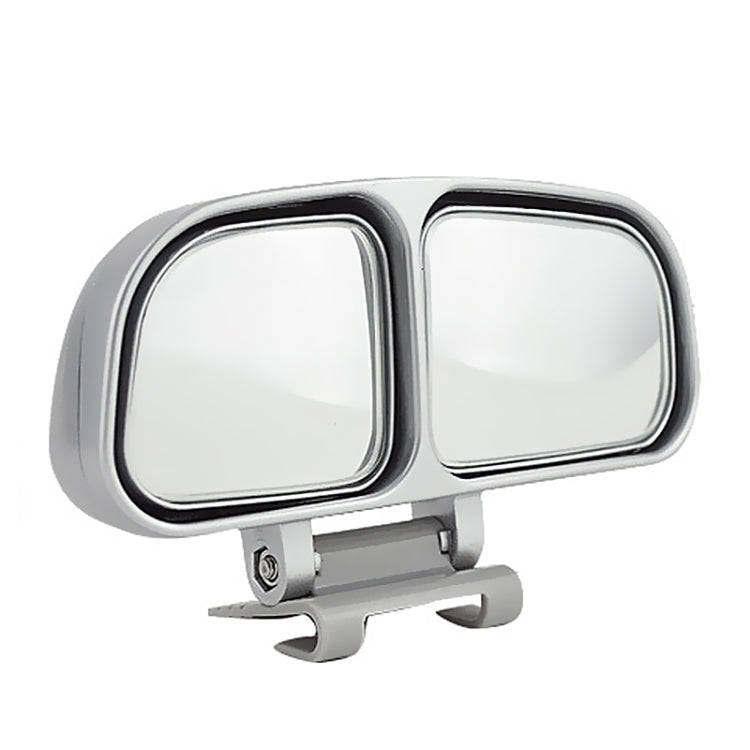 Right Side Rear View Blind Spot Mirror Universal adjustable Wide Angle Auxiliary Mirror(Silver)