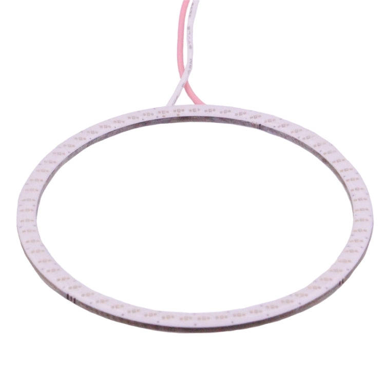 80mm 5W 180LM Angel Eyes Circles Car Headlight Red Light COB LED Lights for Vehicles, DC 12-24V