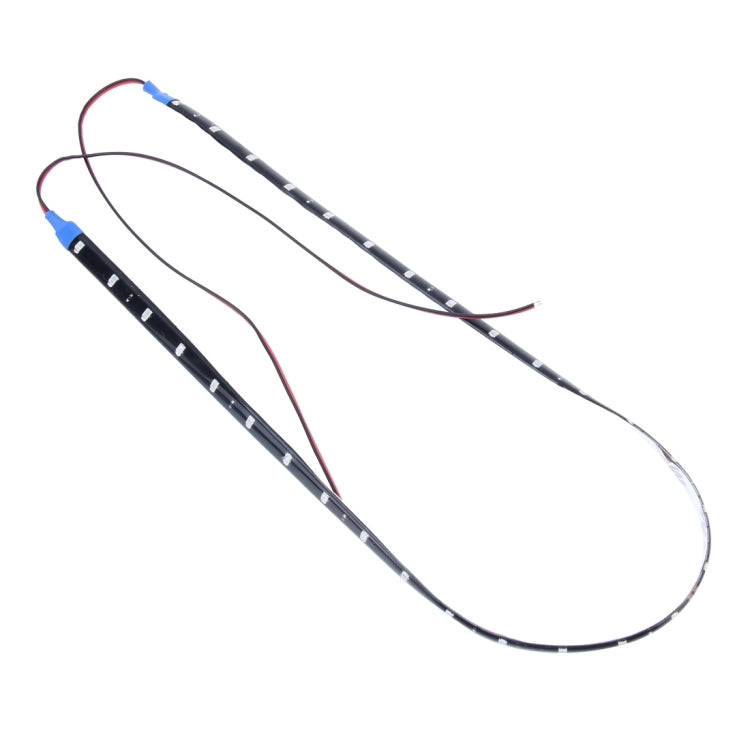 10 PCS 60cm 30 LED Waterproof Flexible Car Strip Light, DC 12V(Green Light)