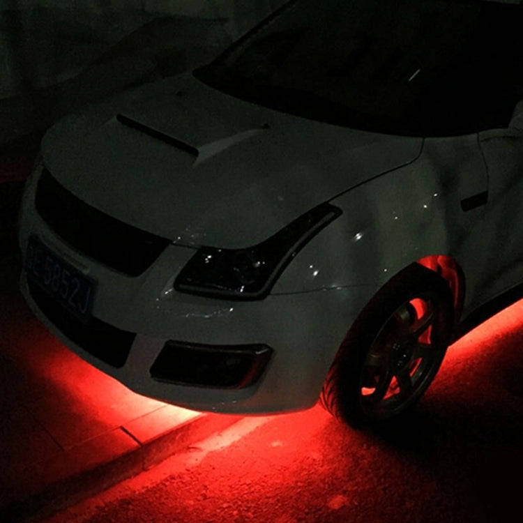 10 PCS 60cm 30 LED Waterproof Flexible Car Strip Light, DC 12V(Orange Light)