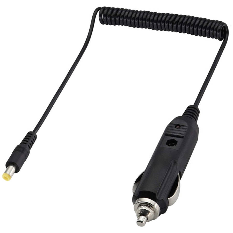 2A Car 4.0 x 1.7mm Power Supply Adapter Plug Coiled Cable Car Charger, Length: 40-140cm