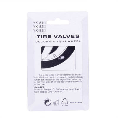 Blue Anodized Aluminum Tire Valve Stem Caps 4 pcs(Blue)