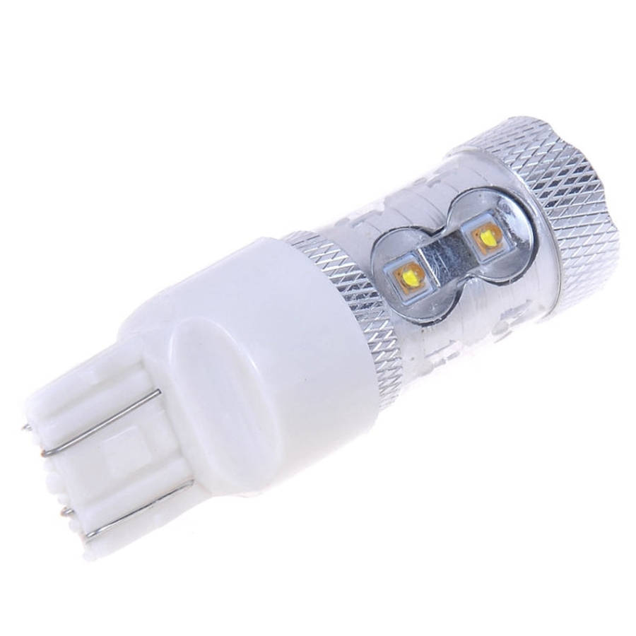 2 PCS 7443 650 Lumen 50W 10-3535-LEDs 6500K White Light Brake Light, DC 12-24V