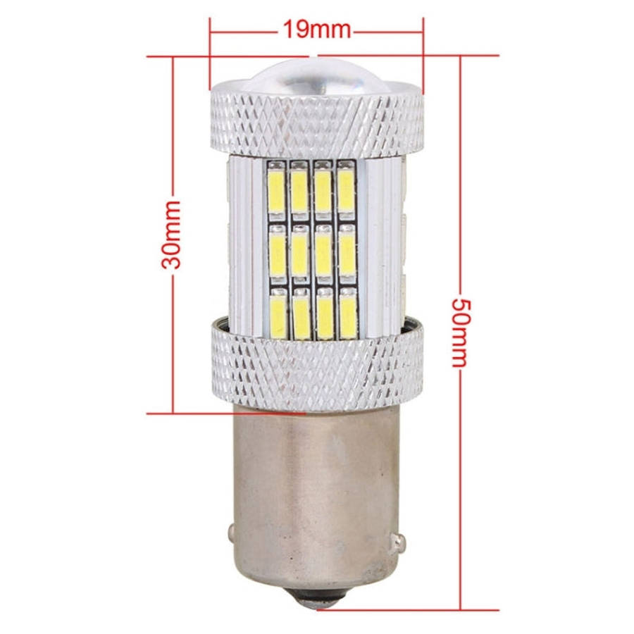 2PCS 1156 10W 540LM White Light 54 LED 4014 SMD Car Brake Light Steering Light Bulb, DC 12V