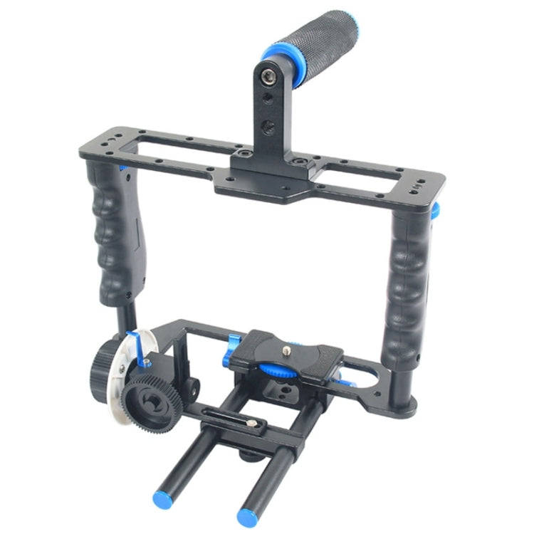 YELANGU YLG1103A-B Large Handle Video Camera Cage Stabilizer + Matte Box Kit for DSLR Camera / Vi...