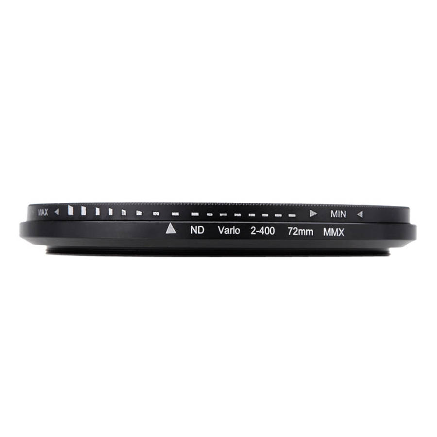 72mm ND Fader Neutral Density Adjustable Variable Filter ND 2 to ND 400 Filter(Black)