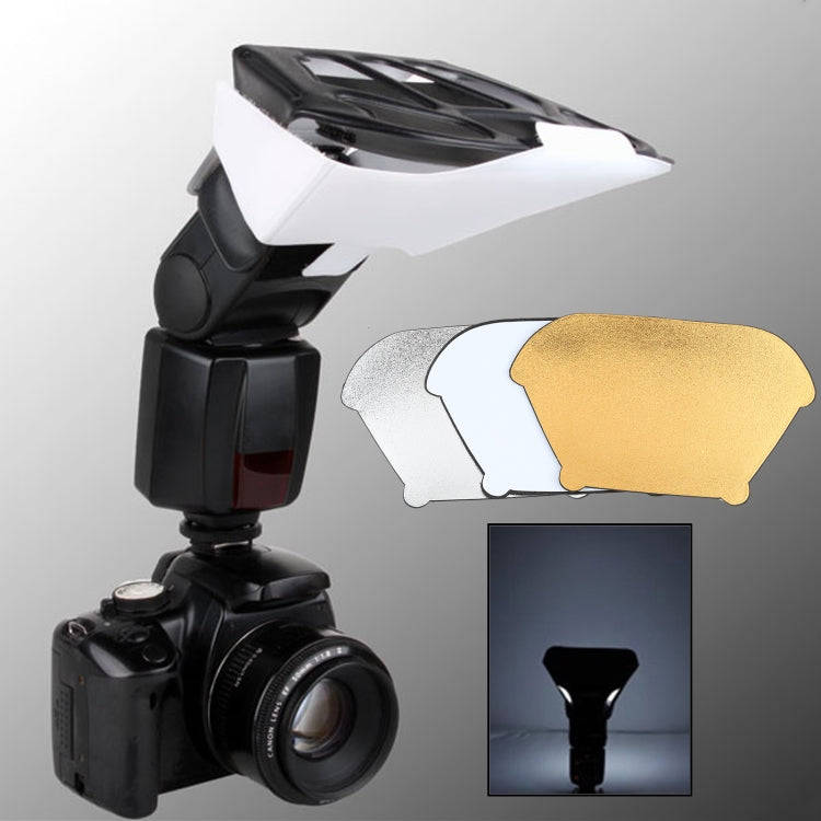 FB-20 Universal Camera Top Flash Light Speedlite Bounce Focus Flash Diffuser(Black)