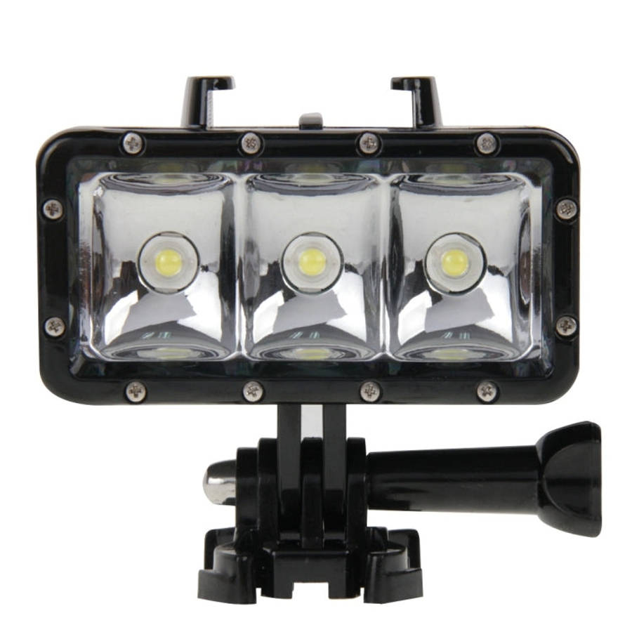 30M Waterproof Video Light 3 Modes Flashlight with Base Mount & Screw for GoPro, Insta360, DJI an...