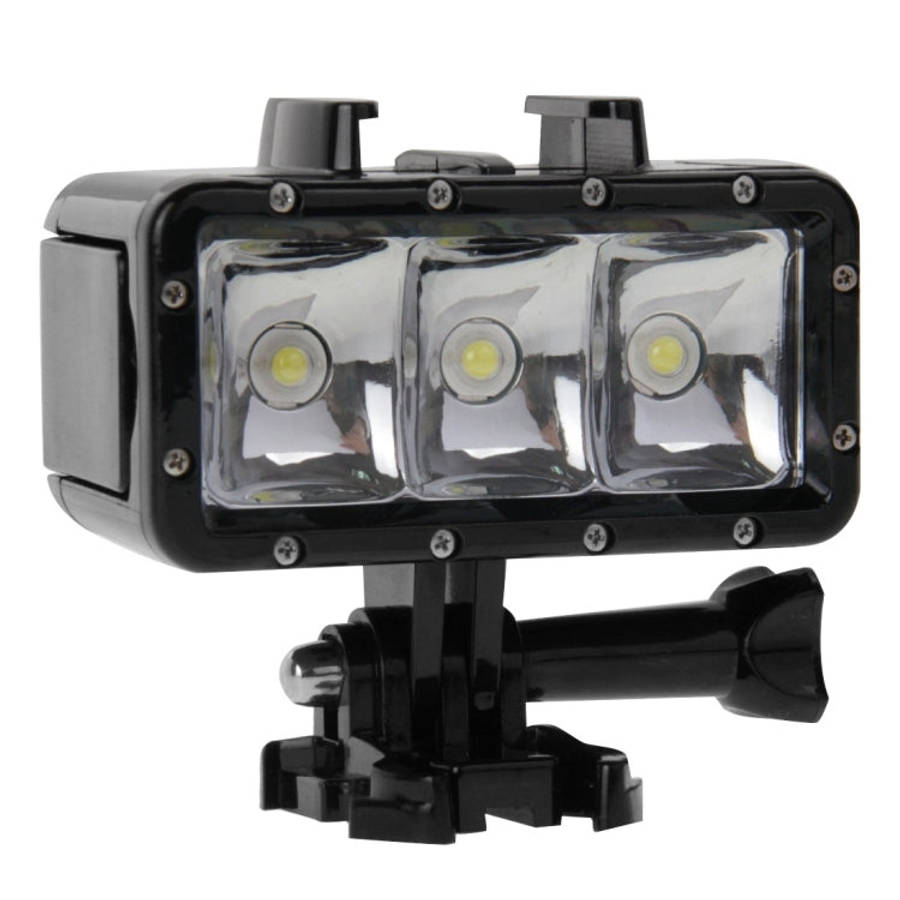 30M Waterproof Video Light 3 Modes Flashlight with Base Mount & Screw for GoPro, Insta360, DJI an...