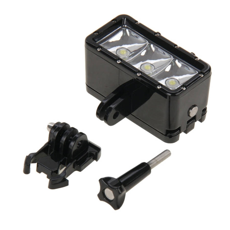 30M Waterproof Video Light 3 Modes Flashlight with Base Mount & Screw for GoPro, Insta360, DJI an...