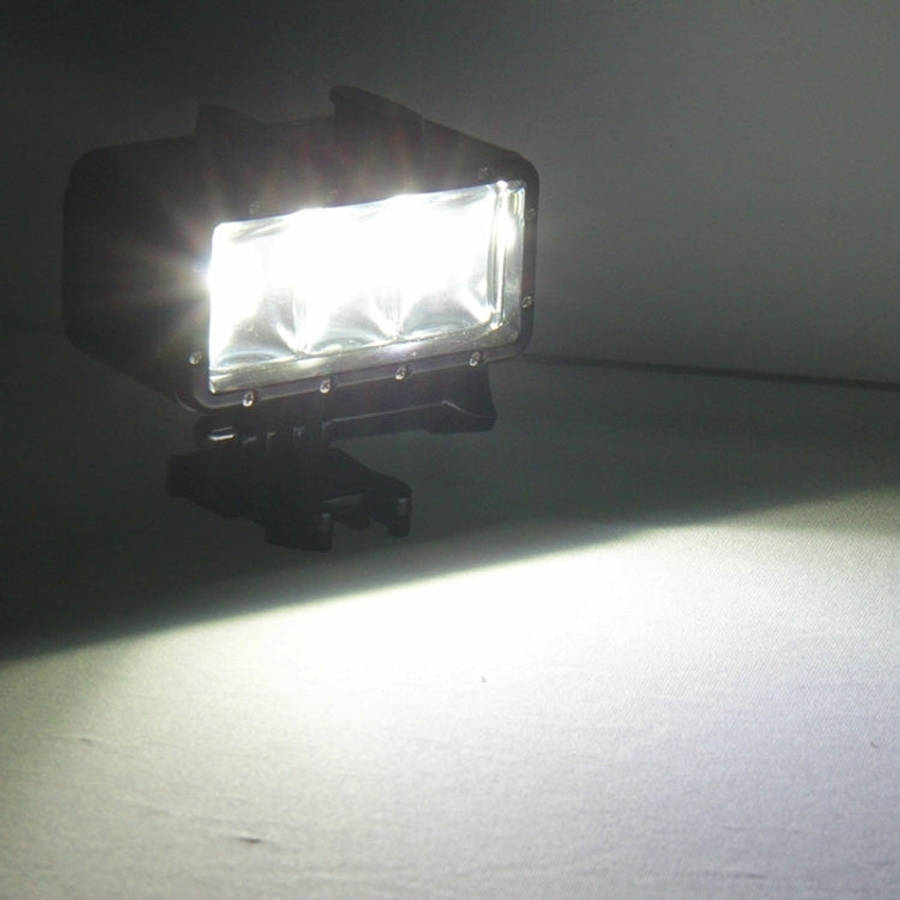 30M Waterproof Video Light 3 Modes Flashlight with Base Mount & Screw for GoPro, Insta360, DJI an...