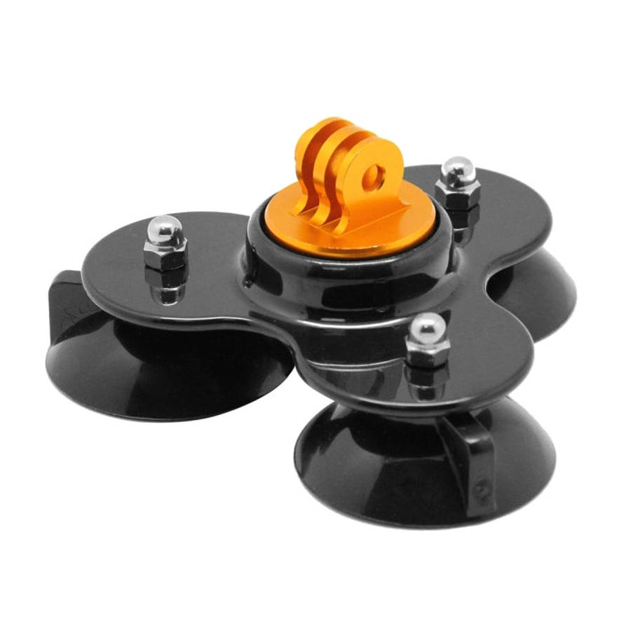 Triangle Direction Suction Cup Mount with Tripod Mount + Handle Screw for GoPro, Insta360, DJI an...